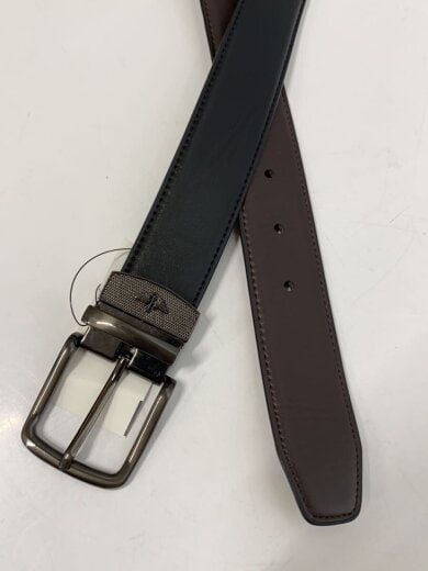 商品画像：ベルト/レザー/BLK/無地/メンズ 2