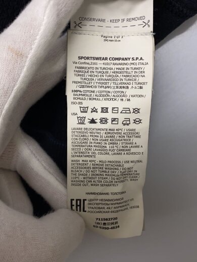 商品画像：19AW/コットンクルーネックL/S スウェット/XL/コットン/BLK/711562720 5