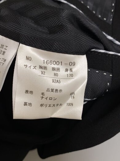 商品画像：スーツ/--/ウール/BLK/無地/166001-09// 4