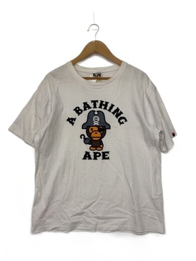 商品画像：Tシャツ/XL/コットン/WHT/004TEJ201006M/BABY MILO/海賊/// 1