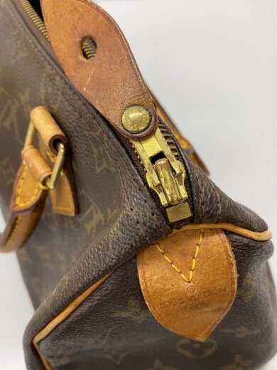 画像：LOUIS VUITTON1)スピーディ25_モノグラム・キャンバス/PVC/BRW//9