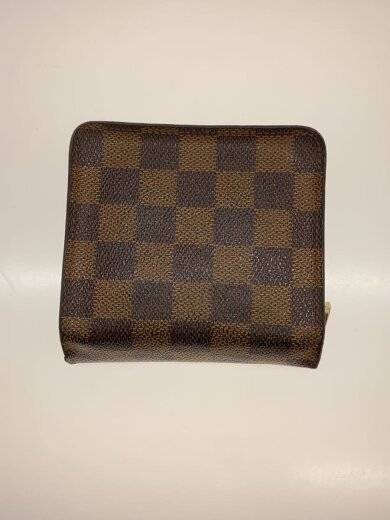 商品画像：コンパクト・ジップ_ダミエ・エベヌ/PVC/BRW/総柄/メンズ 2