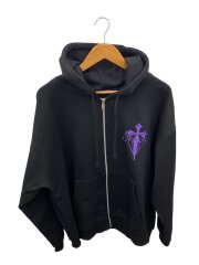 ジップパーカー/FREE/コットン/BLK