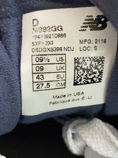 商品画像：M992/ネイビー/27.5cm/NVY 5