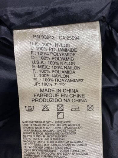 商品画像：ダウンジャケット/L/ナイロン/BLK/無地 4