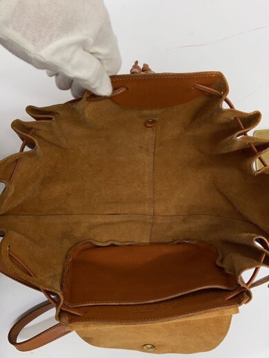 商品画像：ショルダーバッグ/レザー/BRW/ギャザー 4