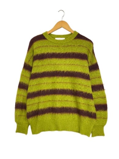 商品画像：Forget-me-nots/ニット・セーター(厚手)/FREE/アクリル/GRN/ボーダー/FMN-25AW 1