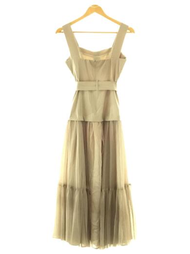 画像：FRAY I.Dチュールスカートタイトドレス/FWFO201525/カーキ/ノースリーブワンピース/0/ポリエステル/KHK2