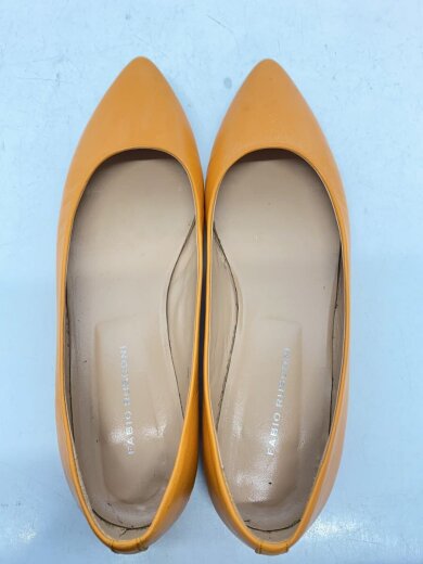 画像：FABIO RUSCONIポインテッドトゥフラットパンプス/38/ORN/牛革//3