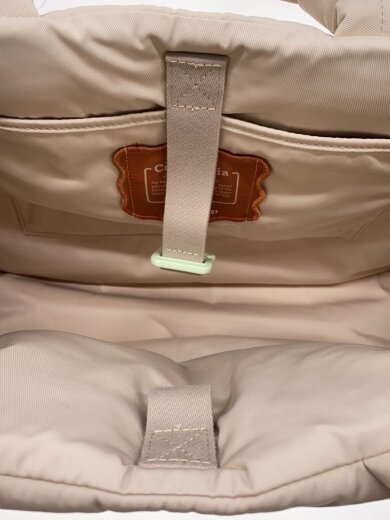 商品画像：タグ付/LOOP QUILTED WAVY TOTE/ハンドバッグ/ポリエステル/BEG/CQ057// 6