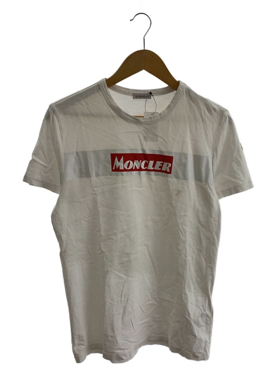 MONCLER / ロゴプリントTシャツ/M/コットン/WHT/E20918048450