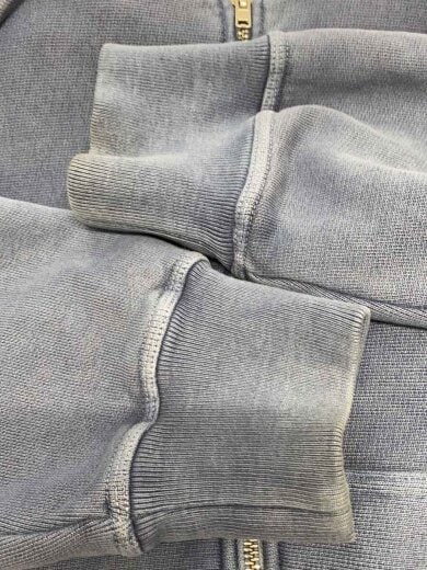 商品画像：Jumbo Pigment Dyed/ジップパーカー/M/コットン/BLU/無地/1975078 5