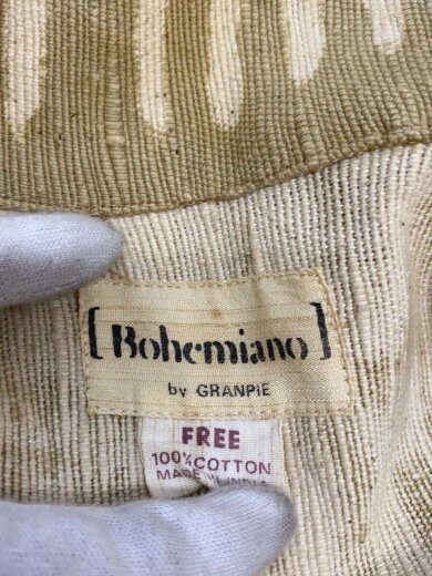 商品画像：BOHEMIANOBYGRANPIE/シャツ/FREE/コットン/YLW/総柄 4