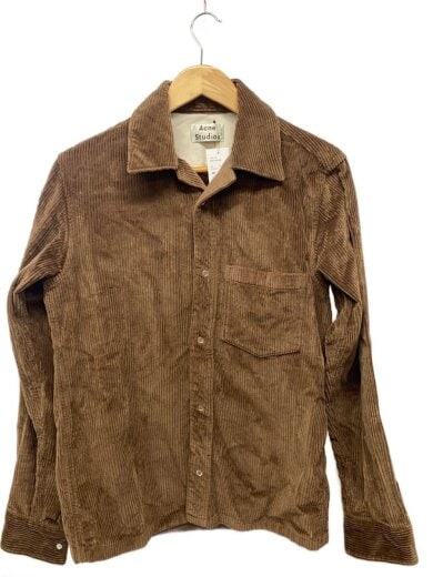 商品画像：オープンカラースナップボタンジャケット/44/コーデュロイ/BRW/無地/fn-mn-shir000008 1