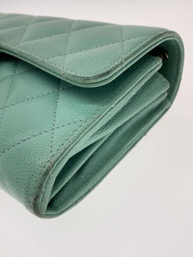 商品画像：長サイフ_マトラッセ_カーフスキン_ココマーク_GRN/レザー/GRN/無地/レディース 7