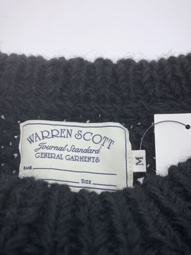 商品画像：別注/アランケーブルクルーネックニット・セーター(厚手)/M/ウール/BLK/18f-js-nhk-01 3