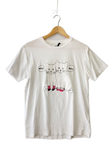 商品画像：猫Tシャツ/S/コットン/WHT// 1