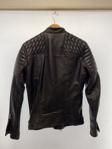 商品画像：COBDEN BIKER/ダブルライダースジャケット/S/羊革/ブラック/フード欠損 2