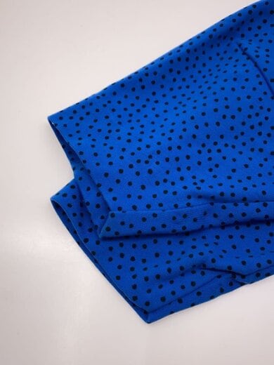 商品画像：7分袖ワンピース/XS/コットン/BLU/ドット// 6