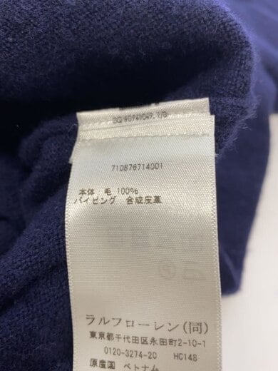 商品画像：ニット・セーター(厚手)/XL/ウール/NVY/無地 5