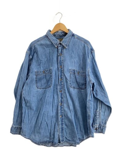 商品画像：長袖シャツ/XL/コットン/BLU// 1