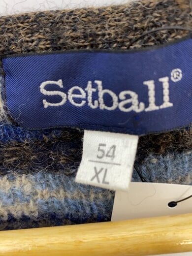商品画像：SETBALL/ニットベスト(厚手)/XL/ウール/BLU/総柄/イタリア製// 4