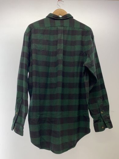 商品画像：Vintage/90s/ハーフジップ/長袖シャツ/SIZE:L/グリーン/チェック 2