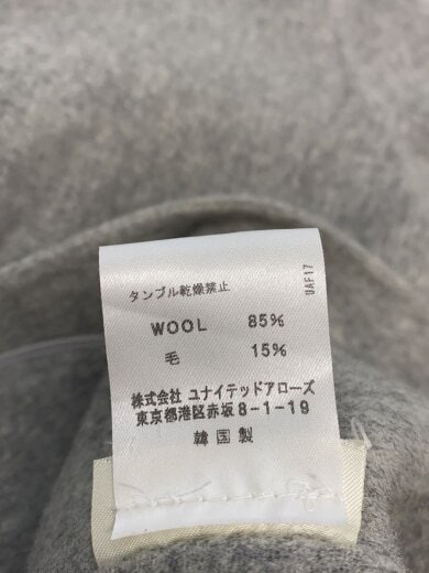 商品画像：コート/32/ウール/GRY/無地/1577-343-2561// 4