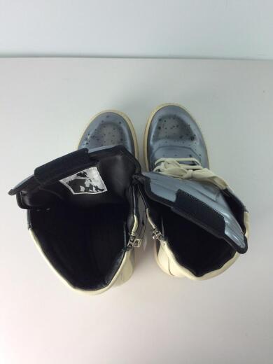 画像：Rick Owens15SS/GEOBASKET/ジオバスケット/ジオバス/ハイカットスニーカー/41/シルバー/中古4