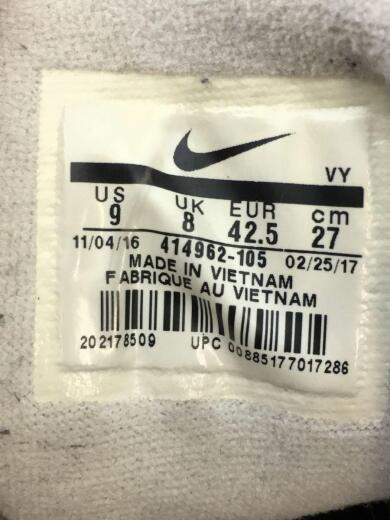 画像：NIKEAIR MORE UPTEMPO/エアモアアップテンポ/ホワイト/414962-105/27cm/WHT5