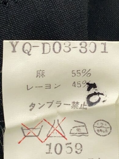 商品画像：半袖ワンピース/--/リネン/BLK/YQ-D03-301// 4