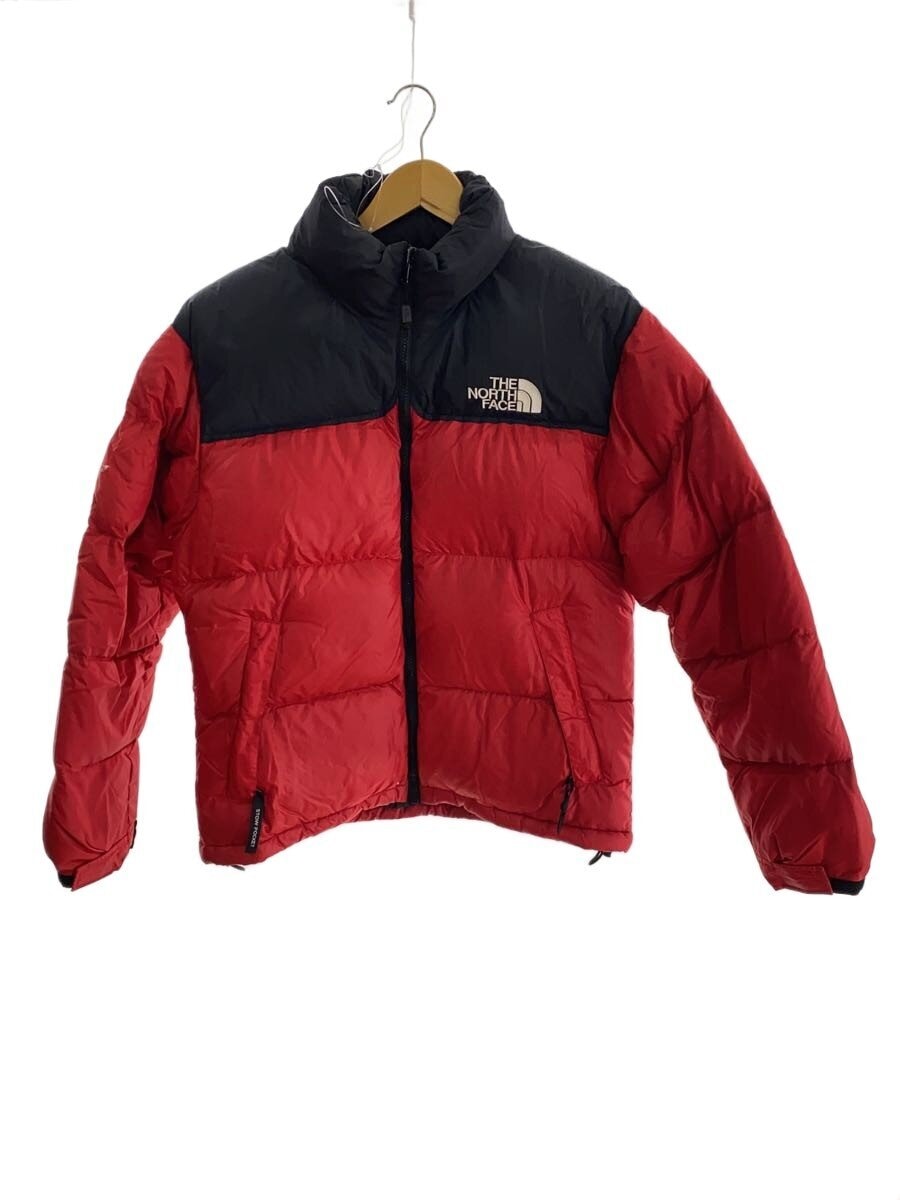 THE NORTH FACE / ヌプシジャケット/S/ナイロン/RED/無地