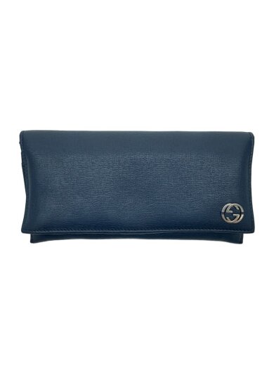 商品画像：長財布/レザー/BLU/無地/メンズ 1