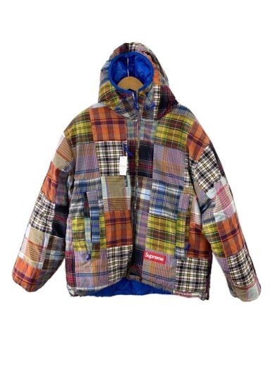 商品画像：ダウンジャケット/L/コットン/マルチカラー/総柄/リバーシブル/パッチワーク 1