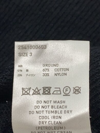 商品画像：カーディガン(薄手)/3/コットン/BLK/2541000603// 4