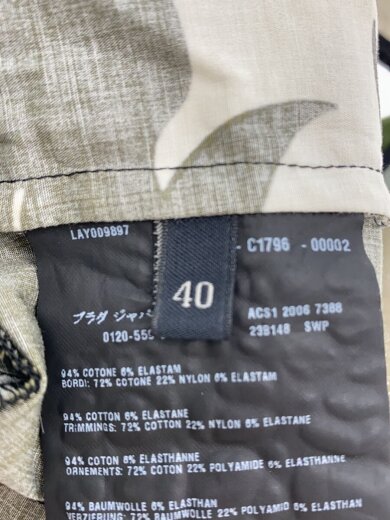 商品画像：胸、背中、裾付近汚れ有/ノースリーブワンピース/40/コットン/マルチカラー/総柄 4
