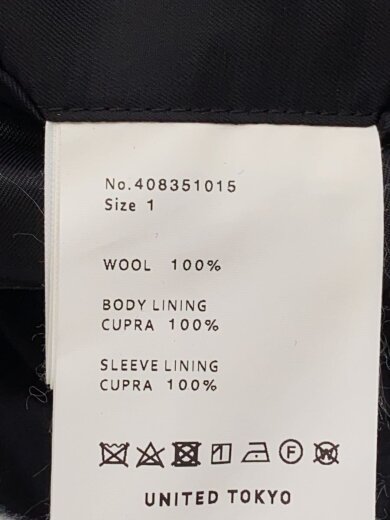 商品画像：チェスターコート/1/ウール/BLK/無地/408351015// 5