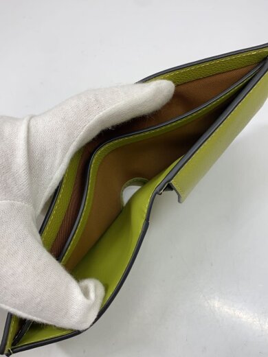 商品画像：2つ折り財布/レザー/GRN/無地/レディース 6