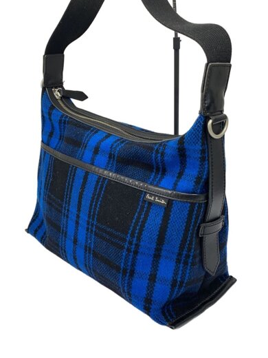 商品画像：ショルダーバッグ/ツイード/BLU/チェック 2