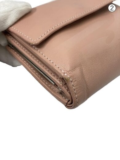 商品画像：3つ折り財布/レザー/PNK/レディース/使用感有 8