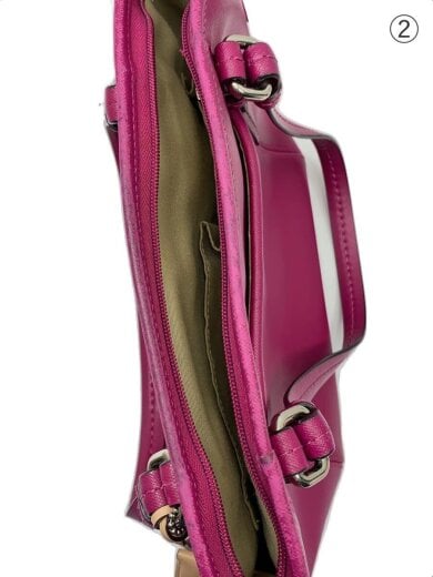商品画像：ショルダーバッグ/レザー/PNK/F1381-26029 8