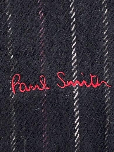 商品画像：マフラー/シルク/BLK/ストライプ/メンズ 2