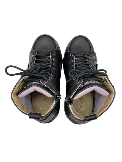 商品画像：ハイカットスニーカー/23.5cm/BLK/レザー/4460013 3