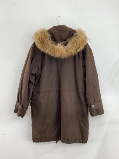 商品画像：ファー付き/ロングダウンジャケット/--/ポリエステル/BRW/無地/32/82/132 2