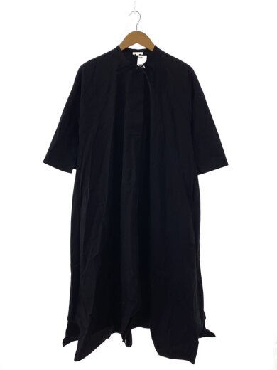 商品画像：23SS/A-LINE DRESS/半袖ワンピース/36/コットン/BLK/無地/300GS233-2450// 1