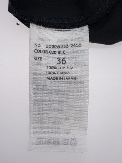 商品画像：23SS/A-LINE DRESS/半袖ワンピース/36/コットン/BLK/無地/300GS233-2450// 4