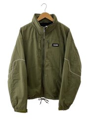 22AW/MULTI ZIP JACKET/XL/コットン/KHK/101224021013