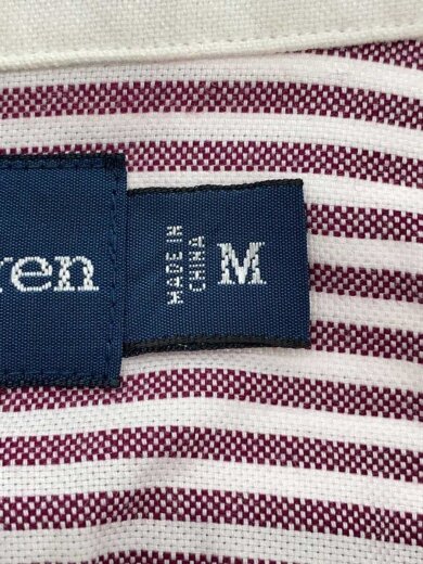 商品画像：90s/ポニー無し/B.D.シャツ/M/コットン/PNK/ストライプ 4