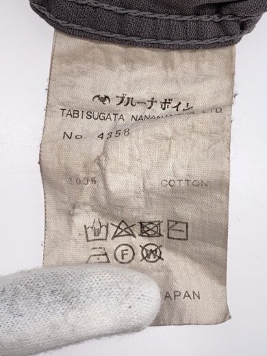 商品画像：長袖シャツ/2/コットン/GRY/無地/4358 4