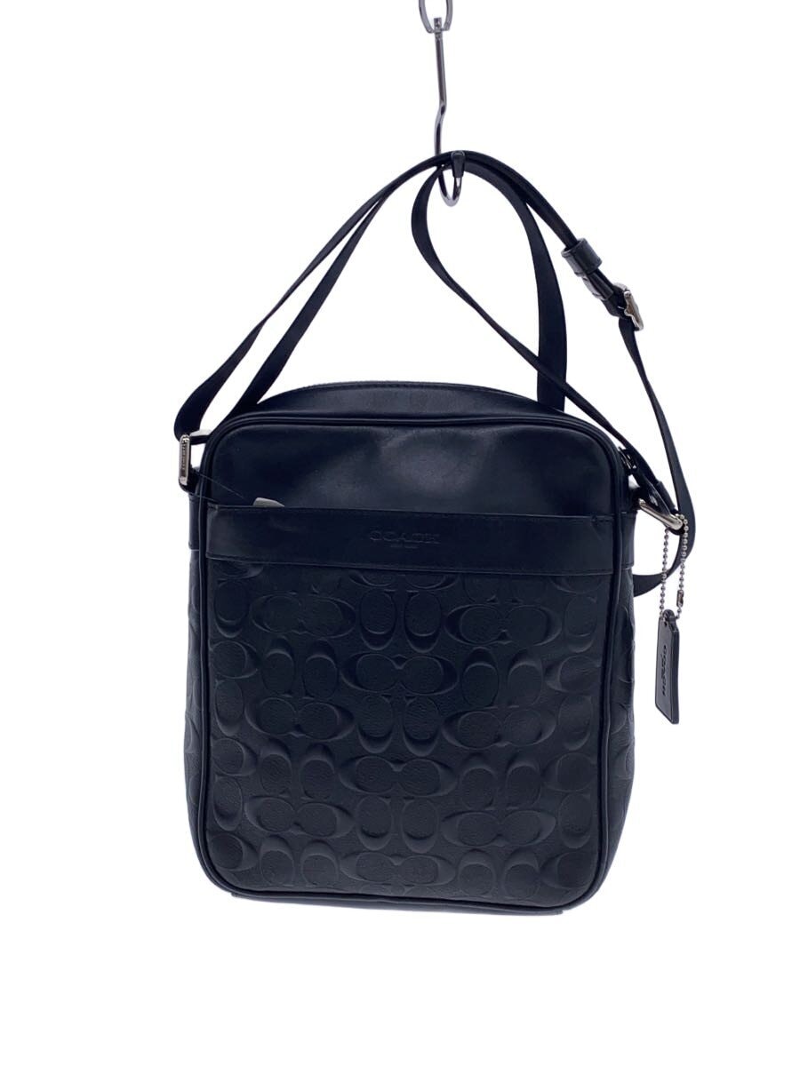 COACH / シグネイチャーショルダーバッグ/レザー/BLK/総柄/F11741